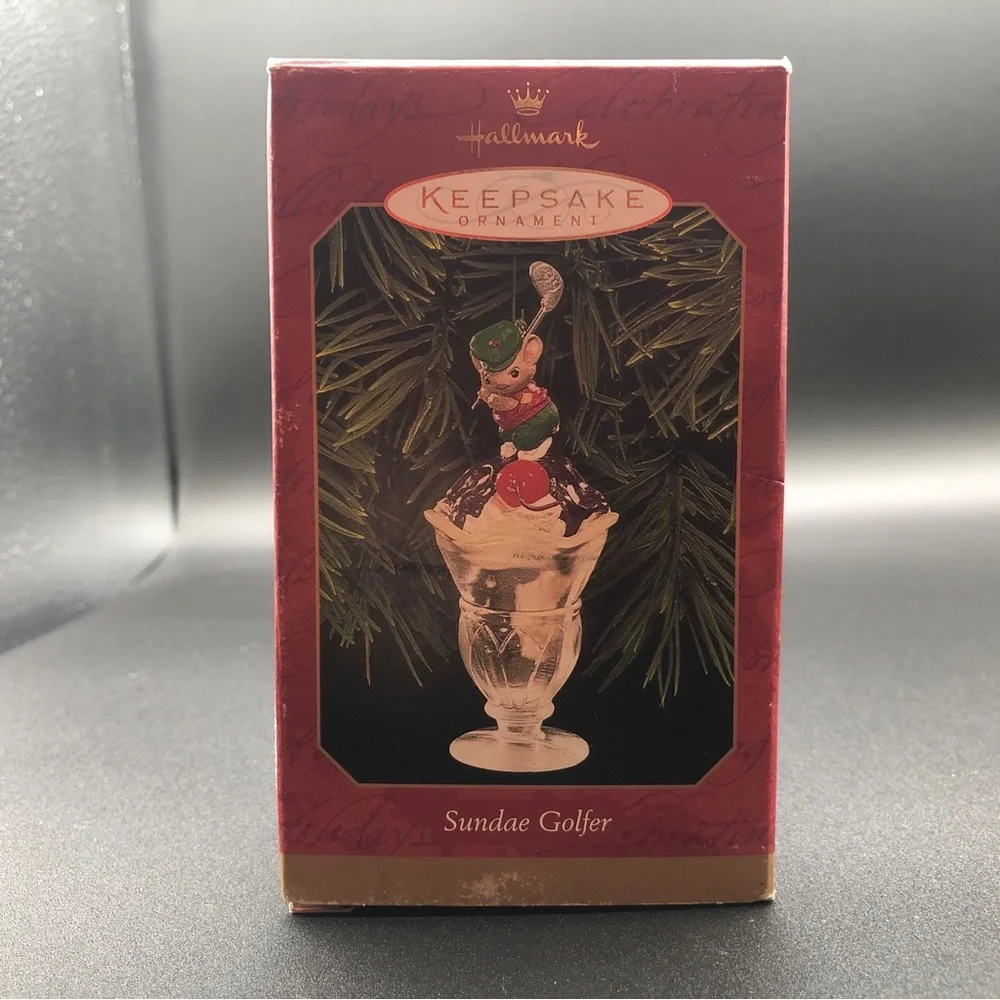 Hallmark Keepsake‎ Ornament Dated 1999 Sundae Golfer Handcrafted Ornament